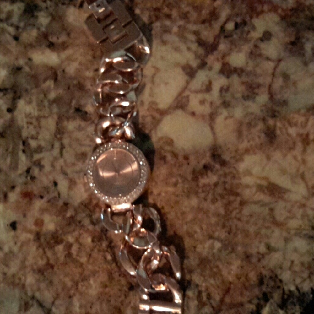Rose gold watch